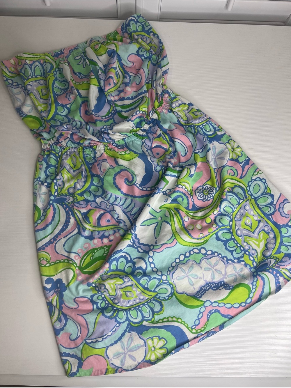 Lilly Pulitzer Paisley Strapless Sundress